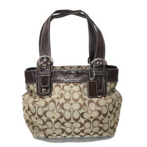 Coach Soho North South Signature Hobo F15047